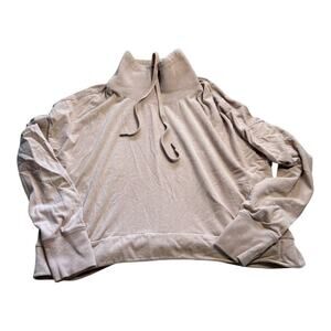 Sweaty‎ Betty funnel neck sweatshirt pale pink XL